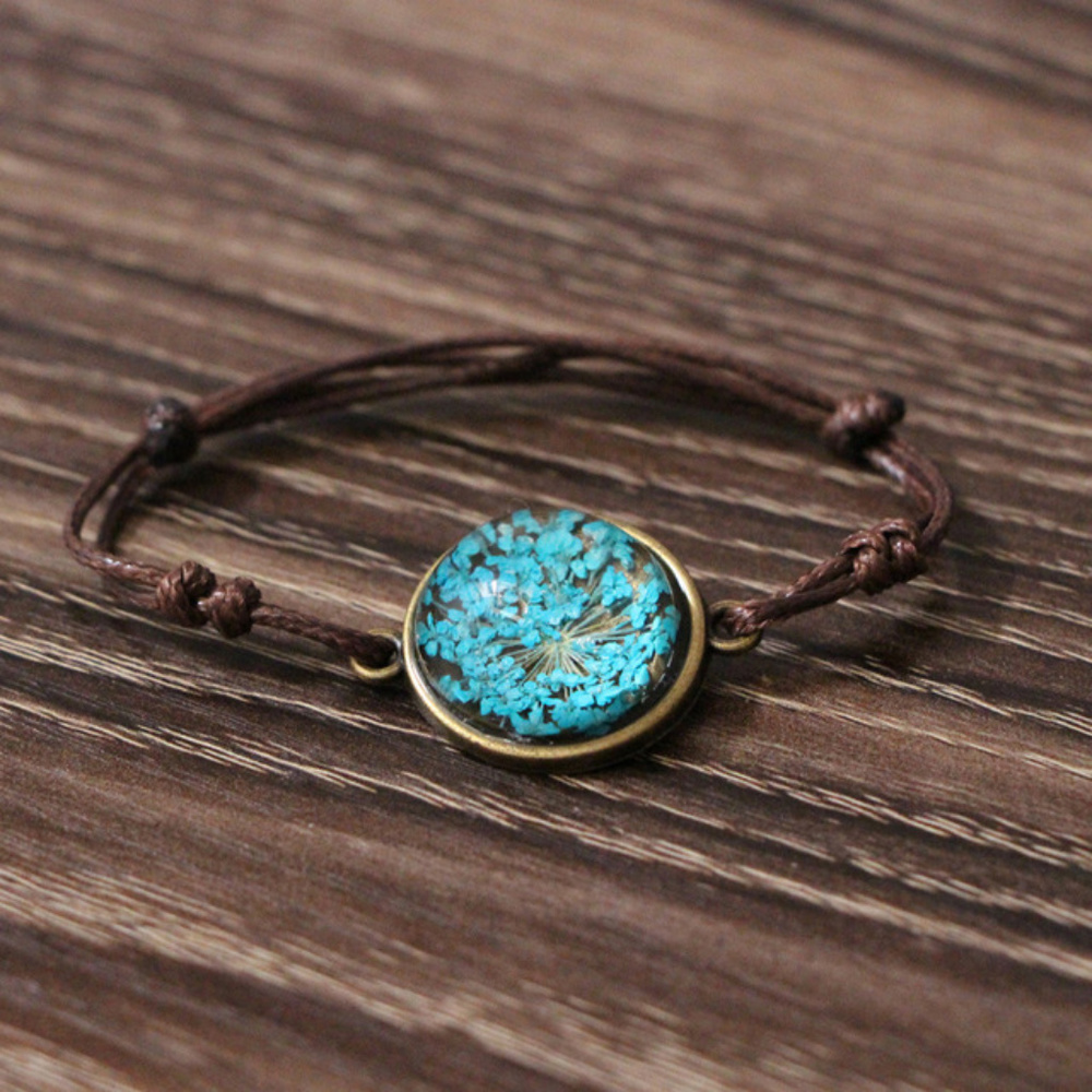 1 LEFT!!! Handmade babysbreath charm bracelet